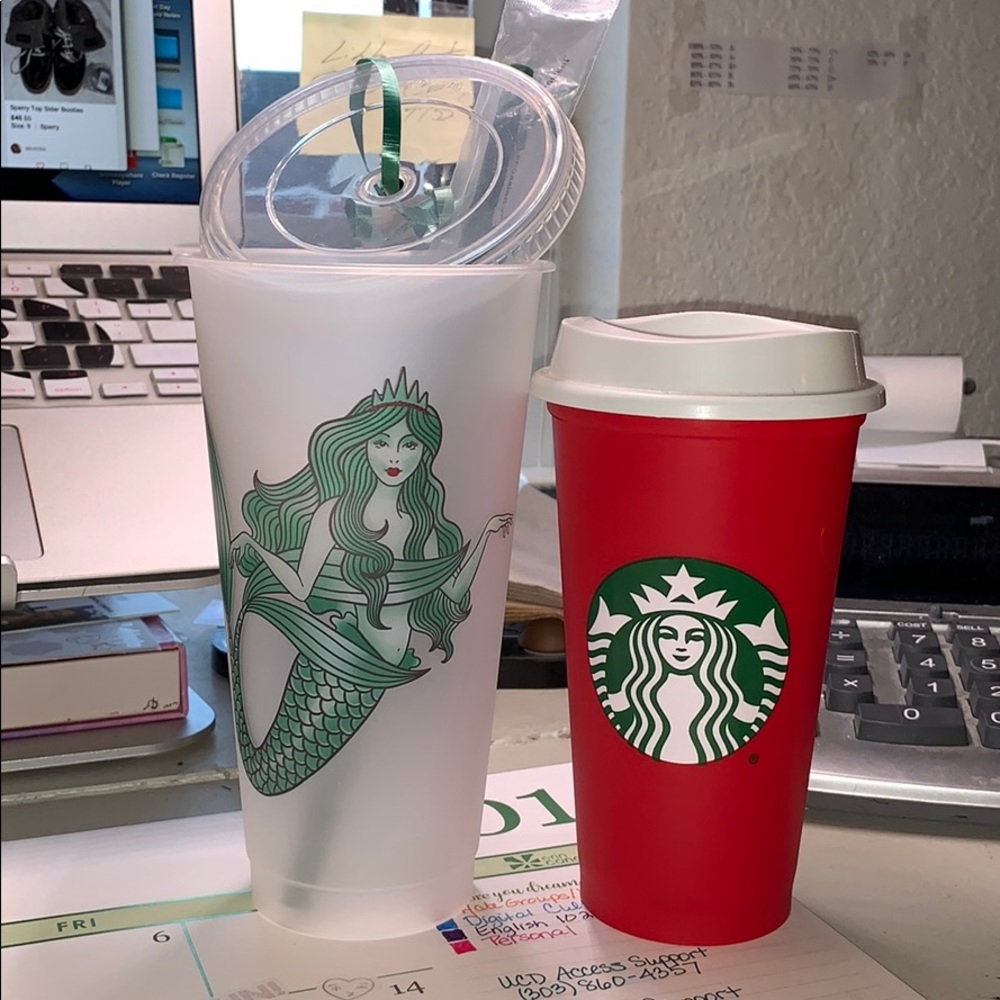 NEW-Never Used— Starbucks Reusable Cups